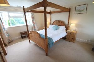 Brook cottage wooden four poster bed